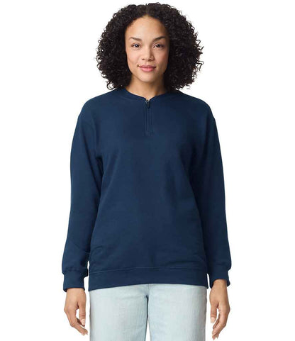 Gildan Gildan SoftStyle® Midweight Fleece 1/4 Zip Sweatshirt Navy