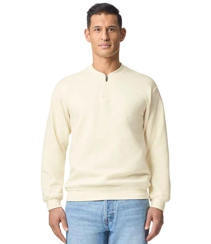 Gildan Gildan SoftStyle® Midweight Fleece 1/4 Zip Sweatshirt Off White