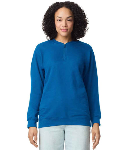 Gildan Gildan SoftStyle® Midweight Fleece 1/4 Zip Sweatshirt Royal Blue