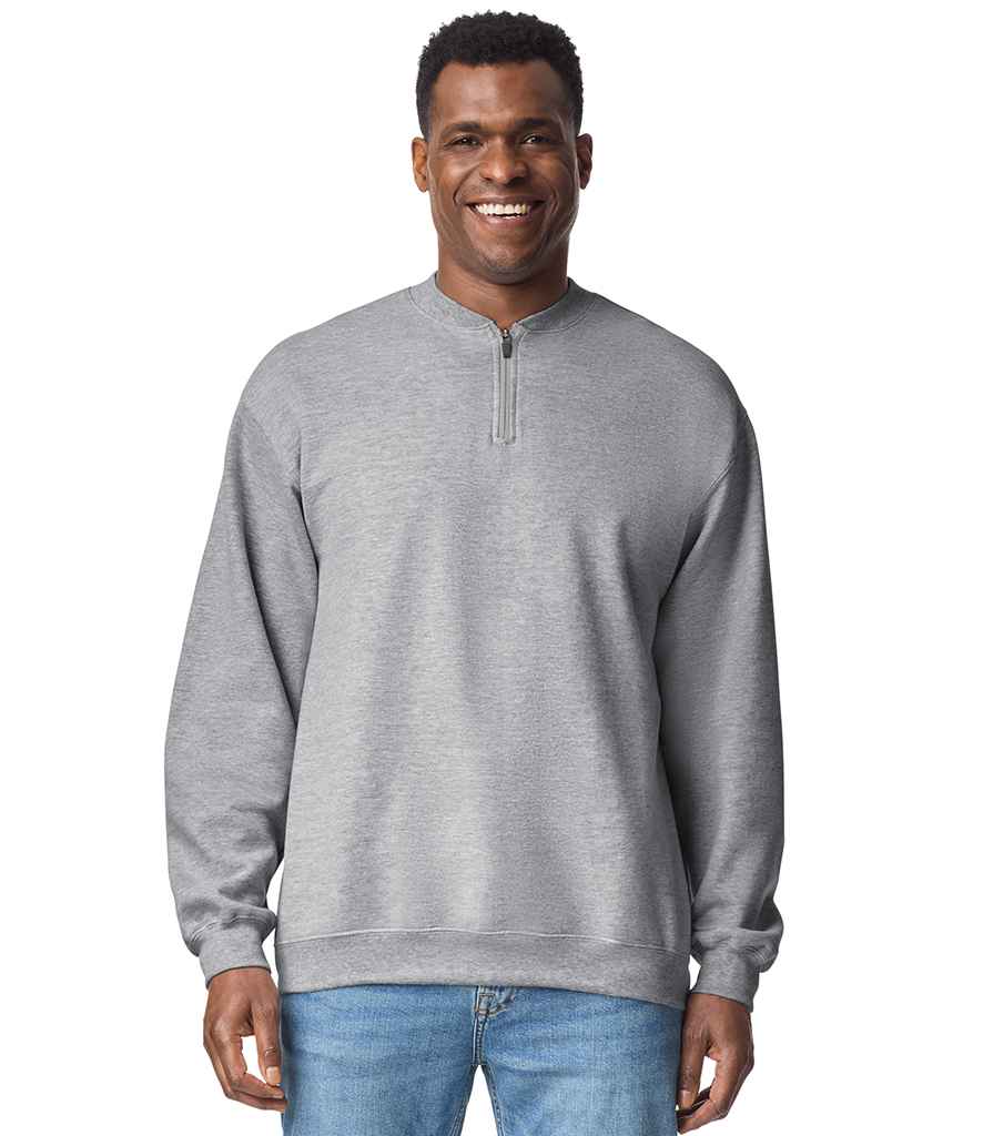 Gildan Gildan SoftStyle® Midweight Fleece 1/4 Zip Sweatshirt Sport Grey