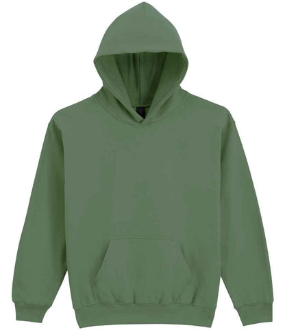 Gildan Kids SoftStyle® Midweight Hoodie in Military Green