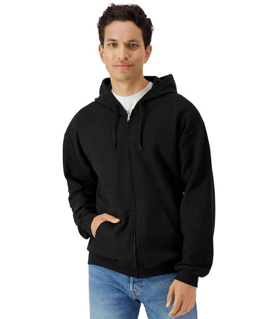 Gildan Gildan SoftStyle® Midweight Full Zip Hooded Sweatshirt Black