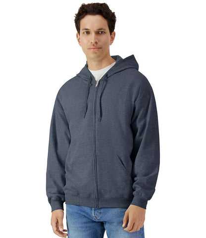 Gildan Gildan SoftStyle® Midweight Full Zip Hooded Sweatshirt Dark Heather