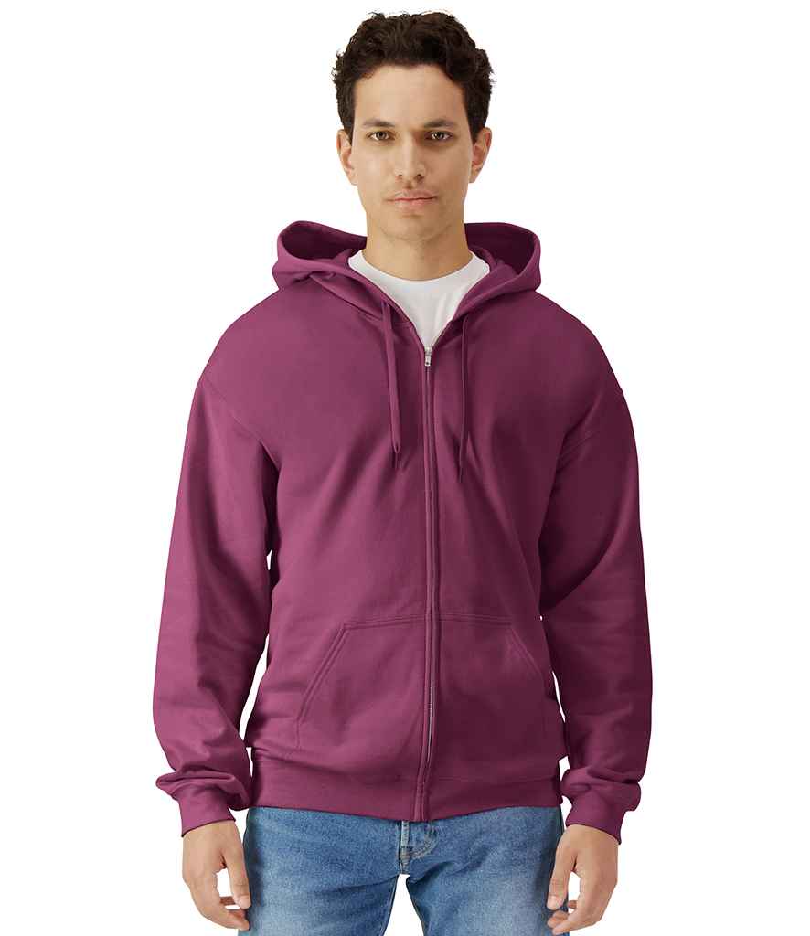 Gildan Gildan SoftStyle® Midweight Full Zip Hooded Sweatshirt Maroon