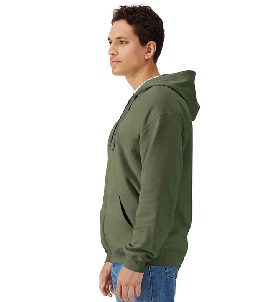 Gildan Gildan SoftStyle® Midweight Full Zip Hooded Sweatshirt Military Green