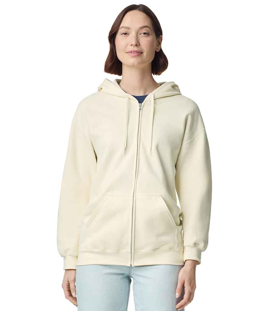 Gildan Gildan SoftStyle® Midweight Full Zip Hooded Sweatshirt Off White