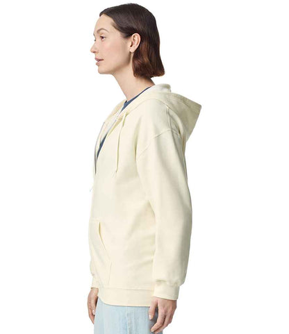 Gildan Gildan SoftStyle® Midweight Full Zip Hooded Sweatshirt Off White