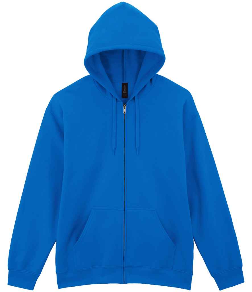 Gildan SoftStyle® Midweight Full Zip Hooded Sweatshirt in Royal Blue