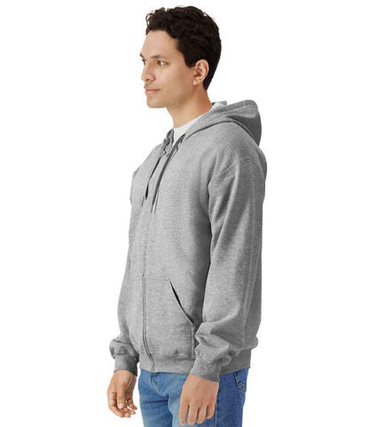 Gildan Gildan SoftStyle® Midweight Full Zip Hooded Sweatshirt Sport Grey