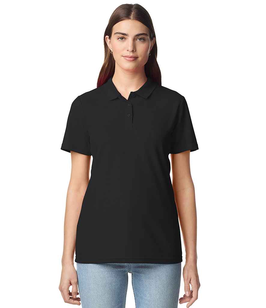 Gildan Gildan Ladies SoftStyle® Double Piqué Polo Shirt Black