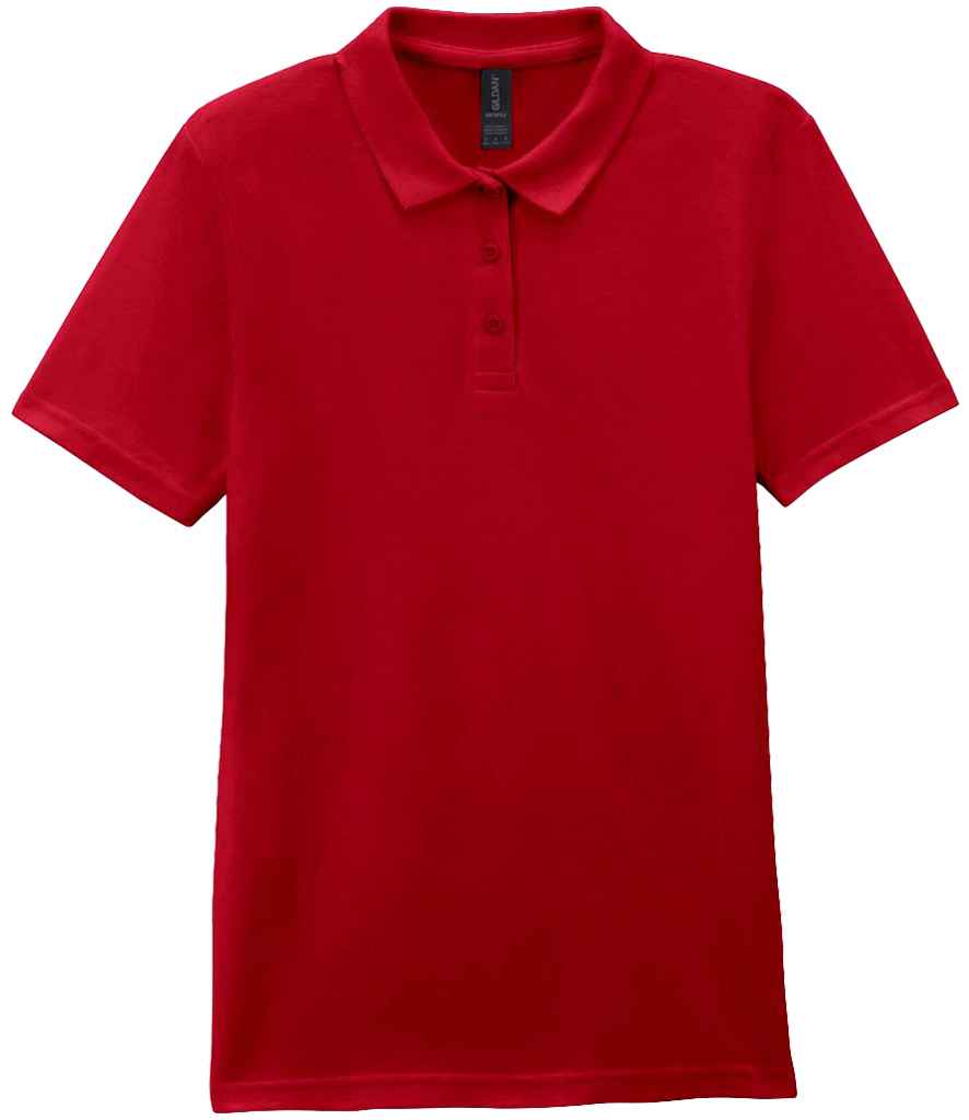 Gildan Gildan Ladies SoftStyle® Double Piqué Polo Shirt Cherry Red