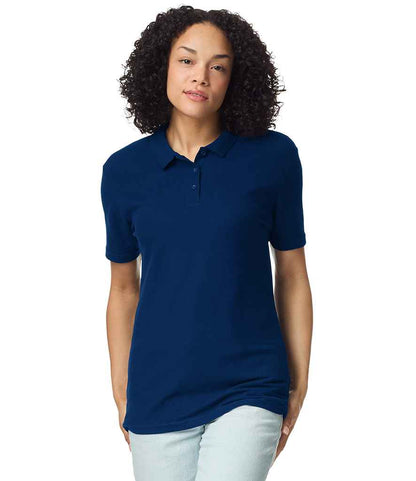 Gildan Gildan Ladies SoftStyle® Double Piqué Polo Shirt Navy