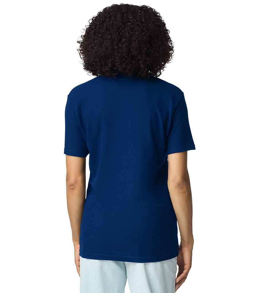 Gildan Gildan Ladies SoftStyle® Double Piqué Polo Shirt Navy