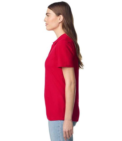 Gildan Gildan Ladies SoftStyle® Double Piqué Polo Shirt Red