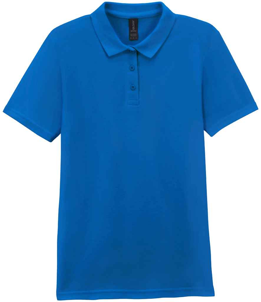 Gildan Gildan Ladies SoftStyle® Double Piqué Polo Shirt Royal Blue
