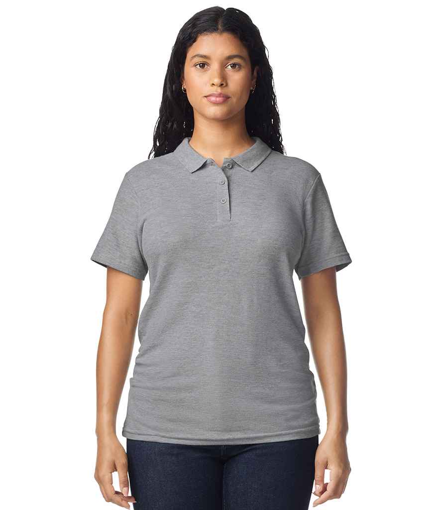 Gildan Gildan Ladies SoftStyle® Double Piqué Polo Shirt Sport Grey