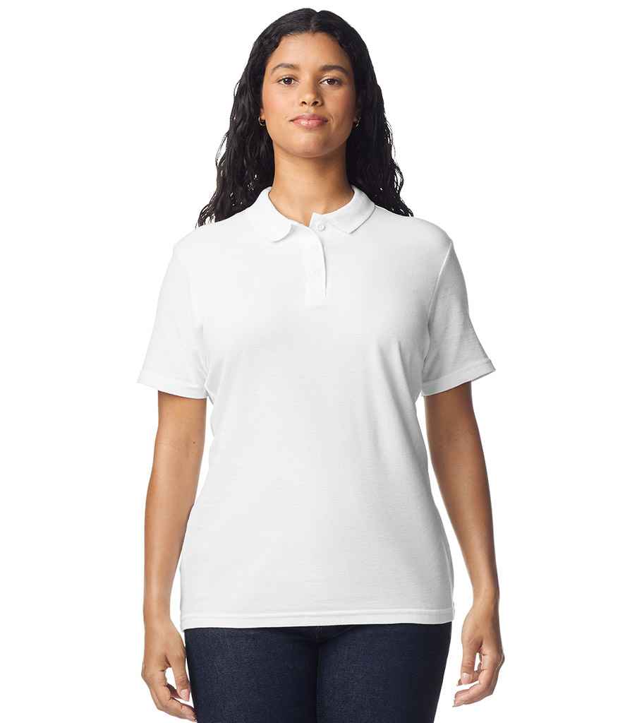 Gildan Gildan Ladies SoftStyle® Double Piqué Polo Shirt White