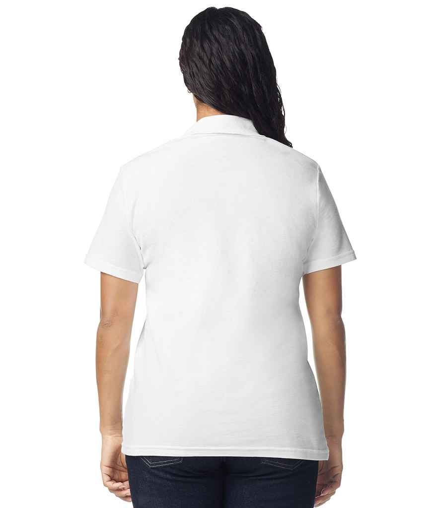 Gildan Gildan Ladies SoftStyle® Double Piqué Polo Shirt White