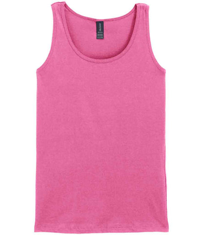 Gildan Ladies SoftStyle® Tank Top in Azalea