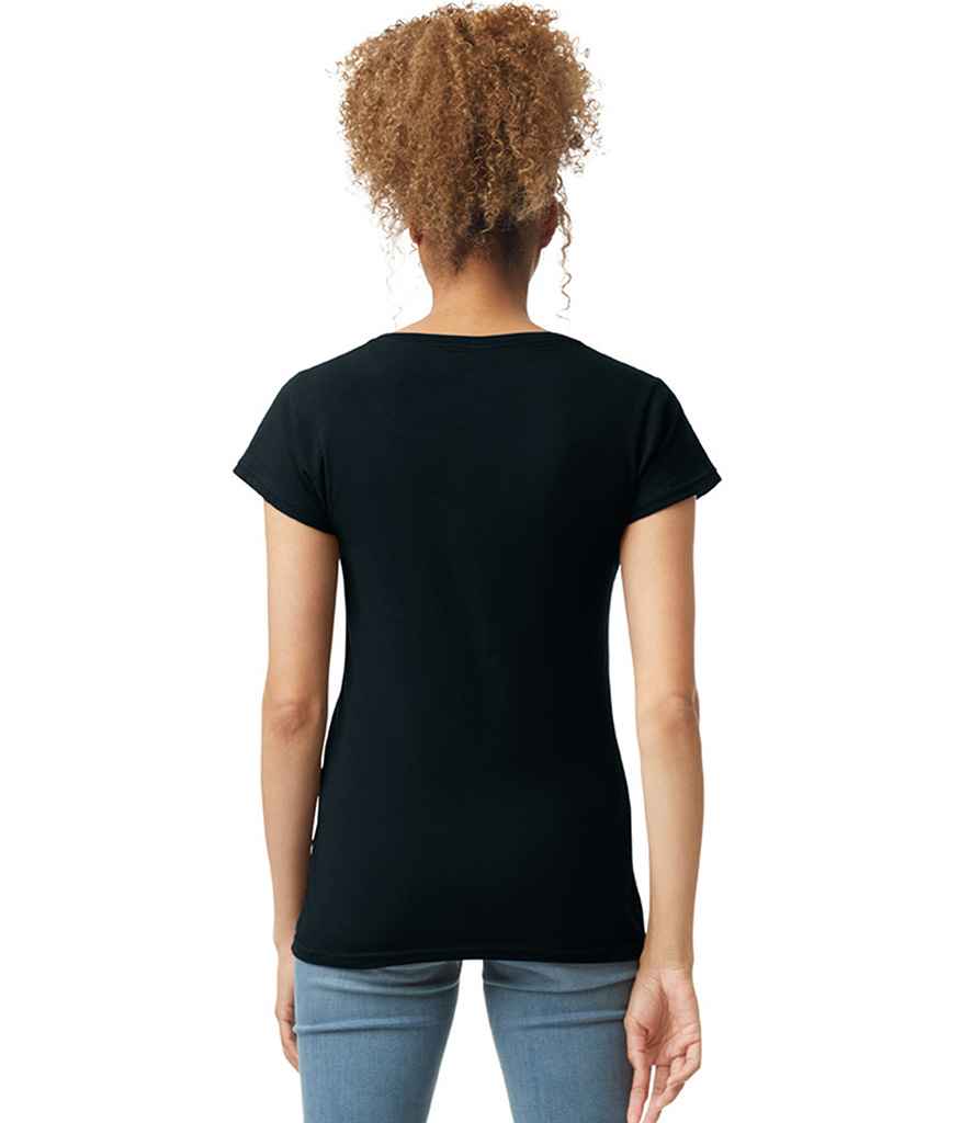 Gildan Gildan Ladies SoftStyle® V Neck T-Shirt Black