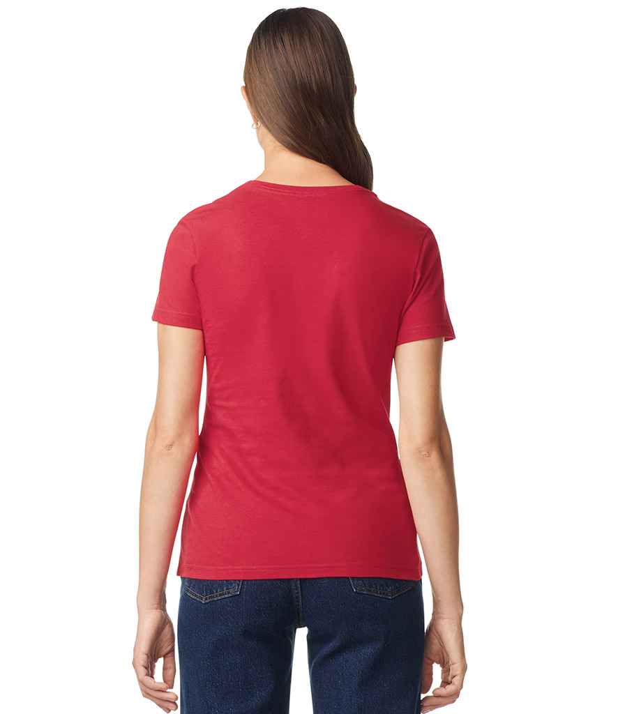 Gildan Gildan Ladies SoftStyle® V Neck T-Shirt Cherry Red