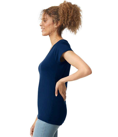 Gildan Ladies SoftStyle® V Neck T-Shirt - model image