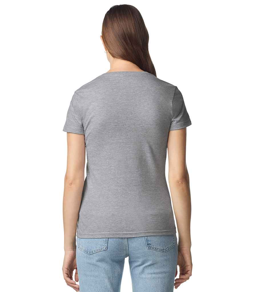 Gildan Gildan Ladies SoftStyle® V Neck T-Shirt Sport Grey