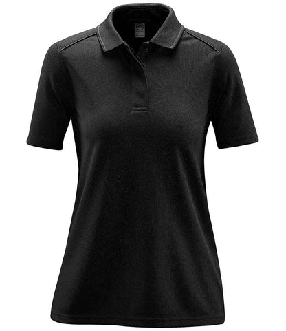 Stormtech Ladies Endurance HD Polo Shirt in Black/Dolphin