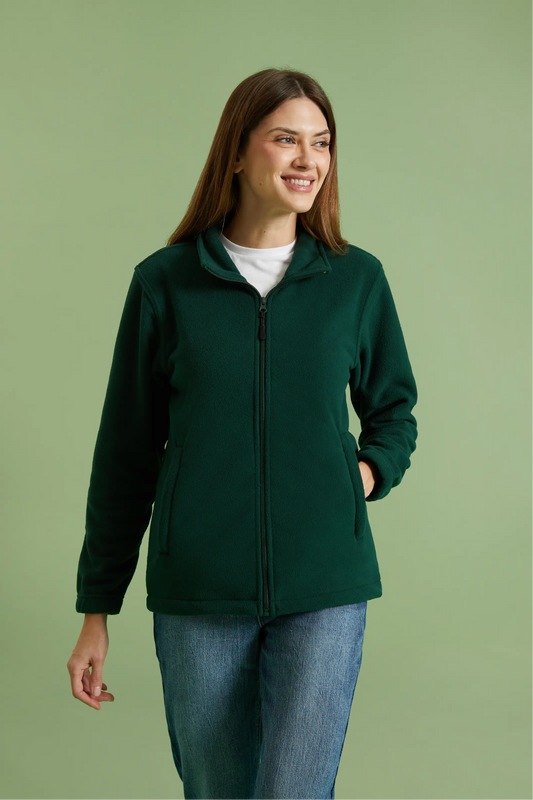 Uneek Eco Full Zip Fleece Jacket Bottle Green