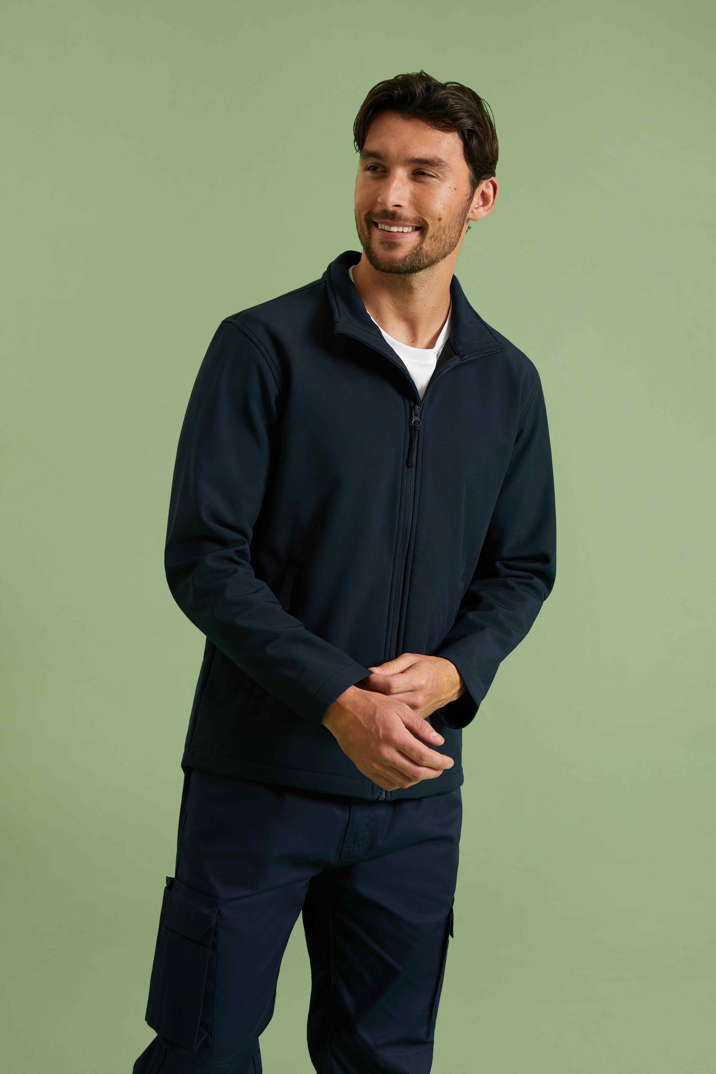 Uneek Eco Full Zip Softshell Jacket Black