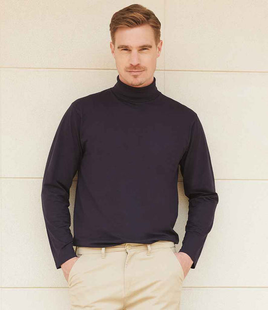 Henbury Henbury Long Sleeve Roll Neck Top