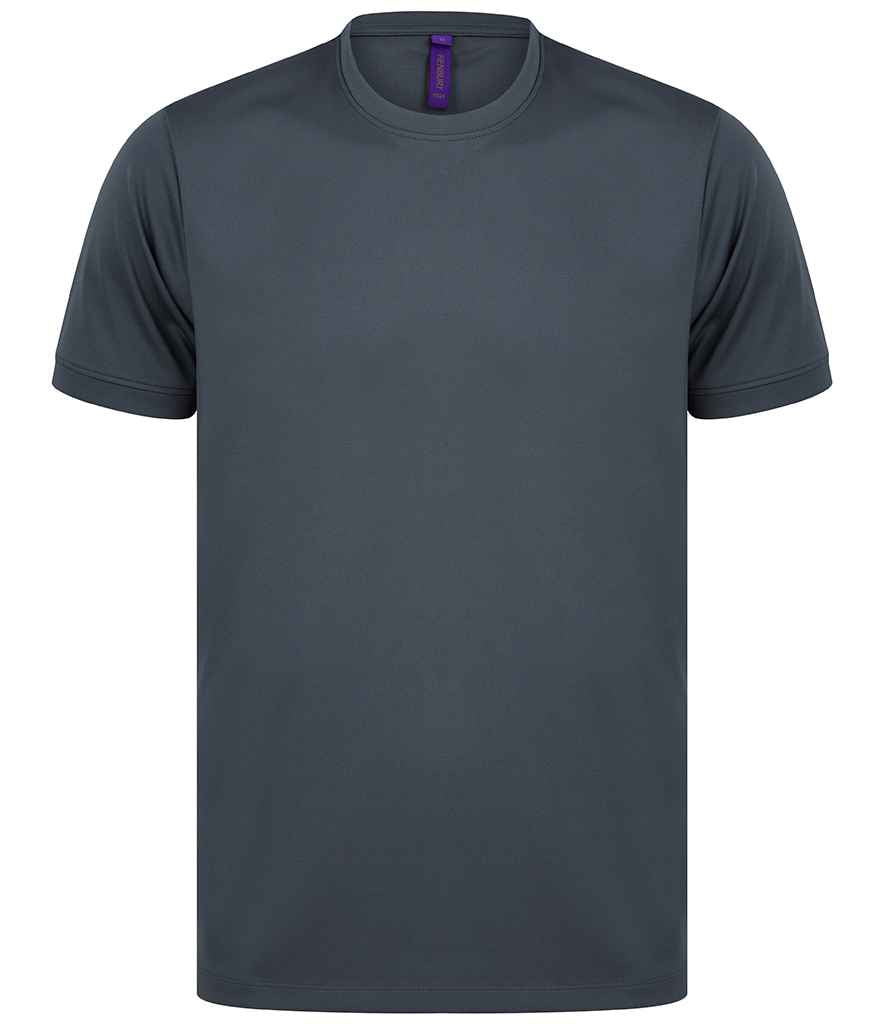 Henbury HiCool® Performance T-Shirt in Charcoal