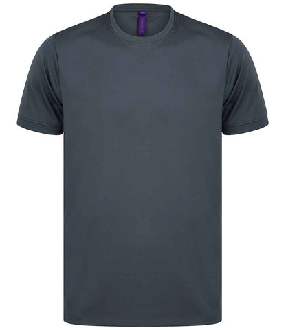 Henbury HiCool® Performance T-Shirt in Charcoal