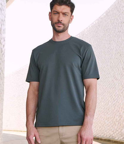Henbury Henbury Unisex Coolplus® Wicking Piqué T-Shirt Charcoal