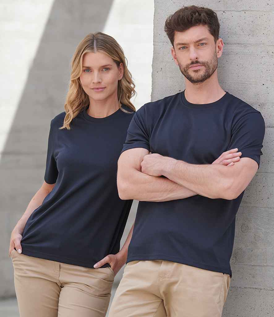 Henbury Henbury Unisex Coolplus® Wicking Piqué T-Shirt Navy