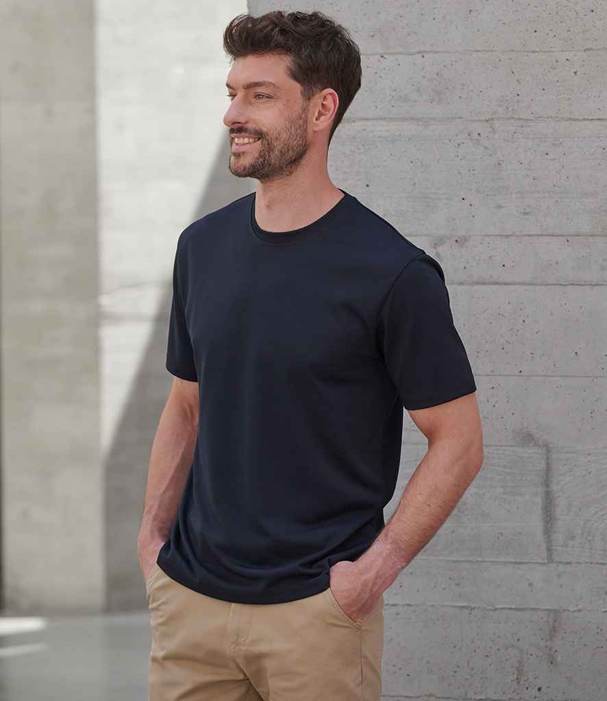 Henbury Henbury Unisex Coolplus® Wicking Piqué T-Shirt Navy