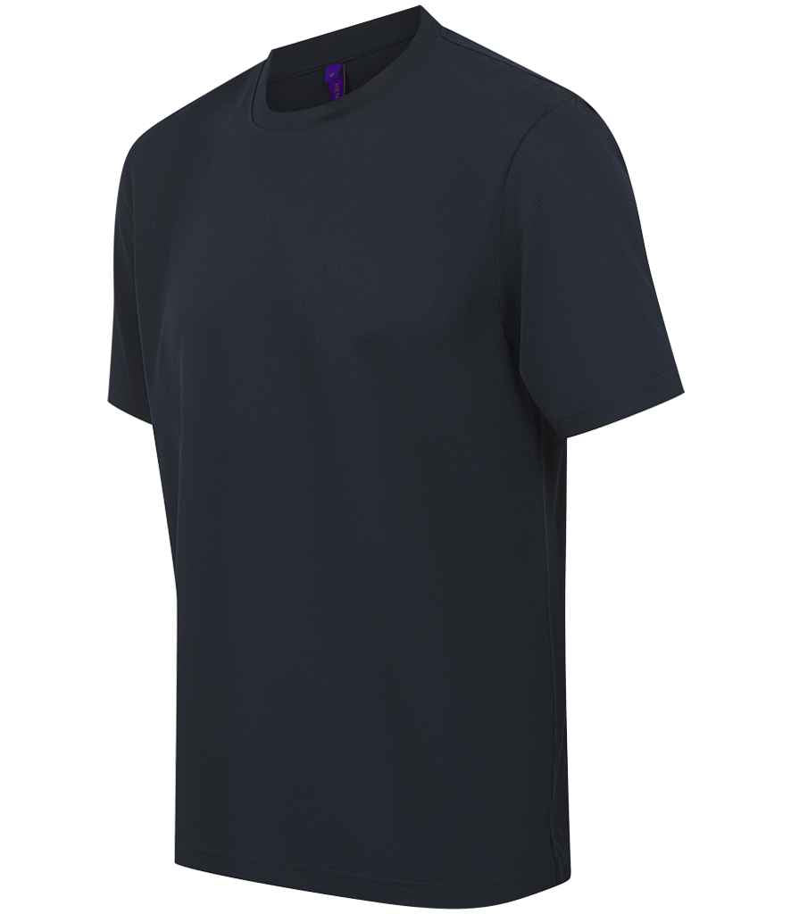 Henbury Henbury Unisex Coolplus® Wicking Piqué T-Shirt Navy