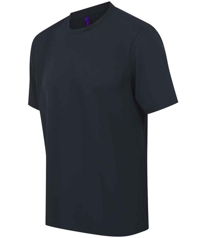 Henbury Henbury Unisex Coolplus® Wicking Piqué T-Shirt Navy