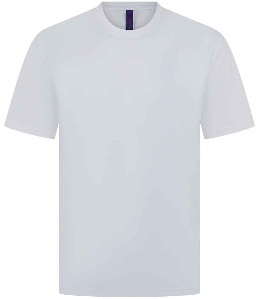 Henbury Henbury Unisex Coolplus® Wicking Piqué T-Shirt White