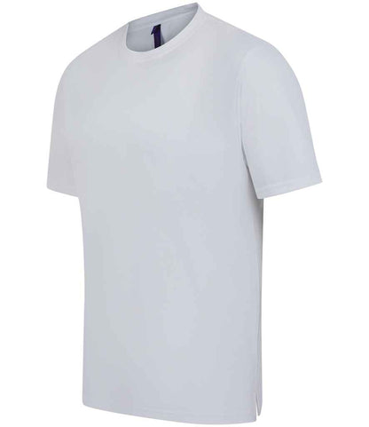 Henbury Henbury Unisex Coolplus® Wicking Piqué T-Shirt White
