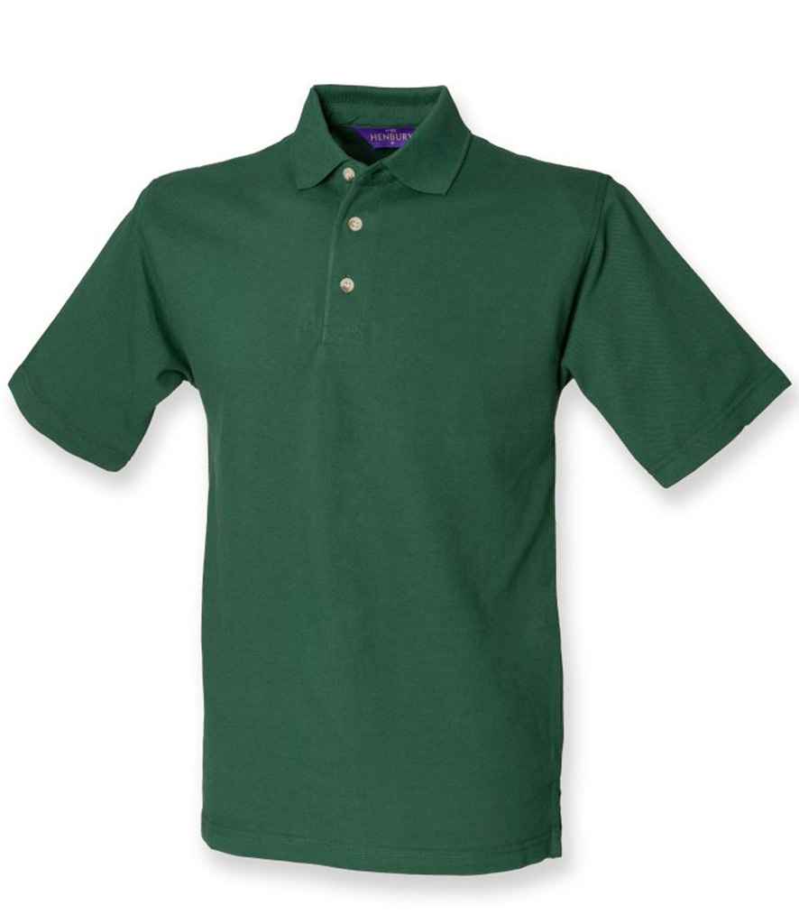 Henbury Henbury Classic Heavy Cotton Piqué Polo Shirt Bottle Green