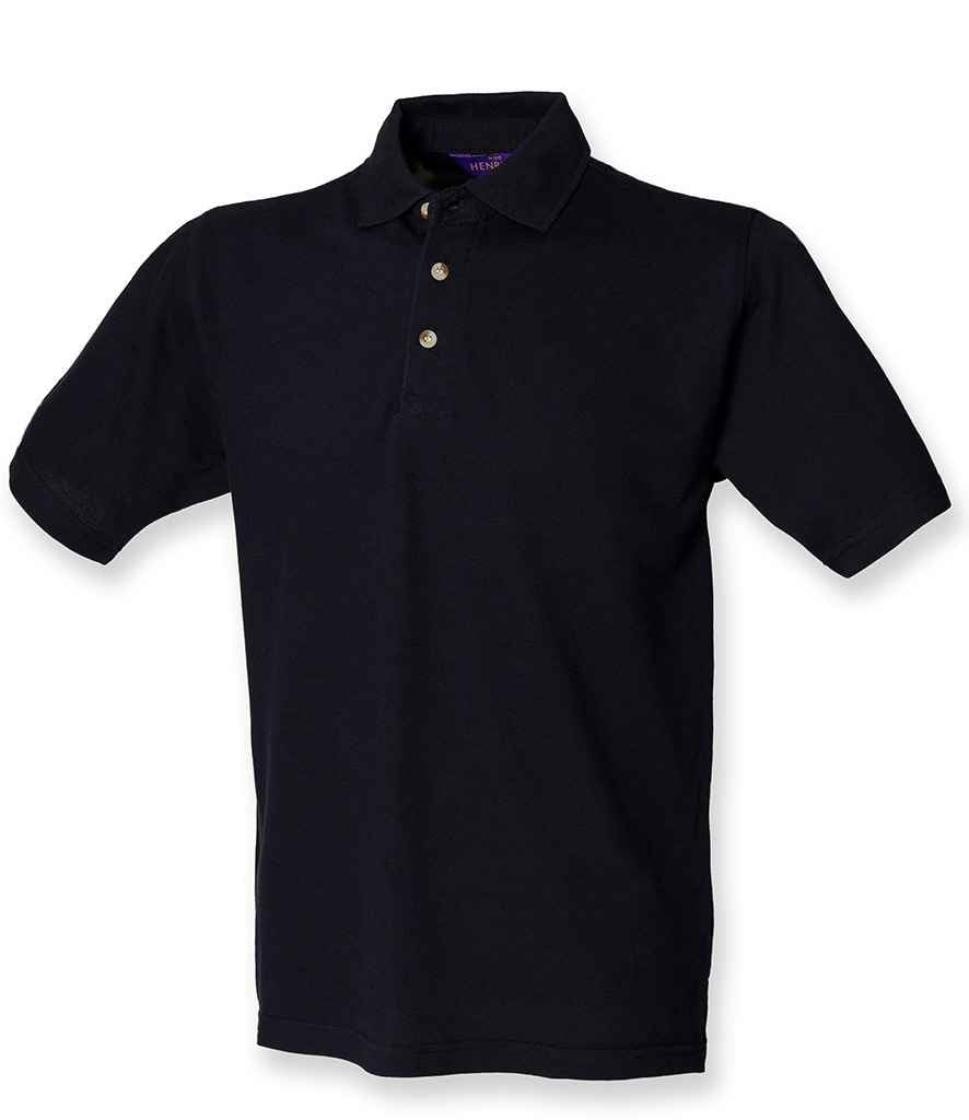 Henbury Henbury Classic Heavy Cotton Piqué Polo Shirt Navy
