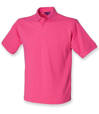 Henbury Henbury Heavy Poly/Cotton Piqué Polo Shirt Fuchsia