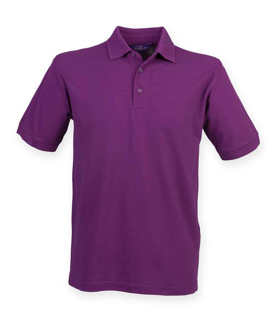 Henbury Henbury Heavy Poly/Cotton Piqué Polo Shirt Magenta