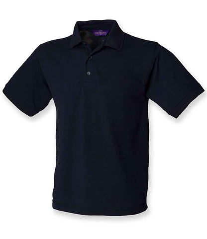 Henbury Henbury Heavy Poly/Cotton Piqué Polo Shirt Navy