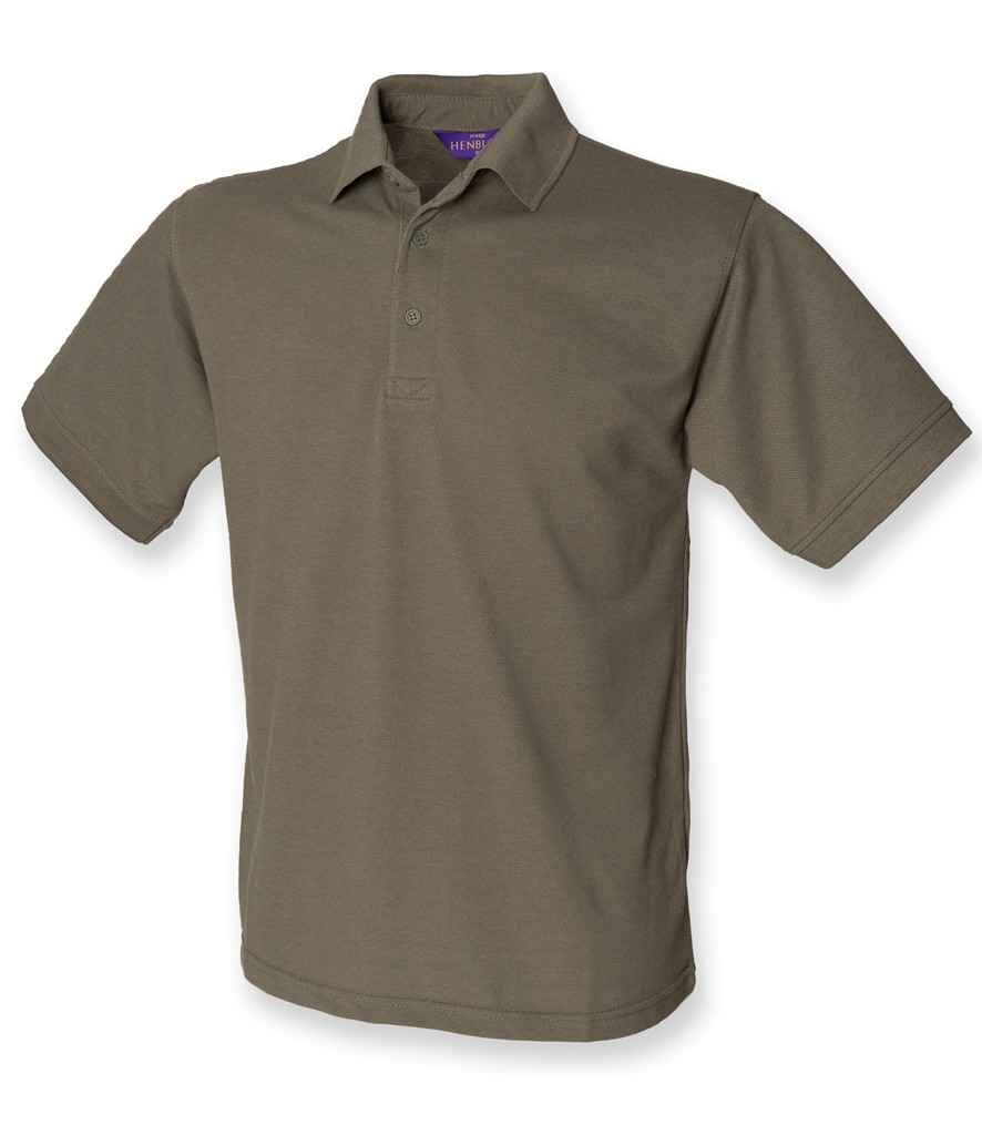 Henbury Henbury Heavy Poly/Cotton Piqué Polo Shirt Olive Green