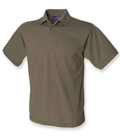 Henbury Henbury Heavy Poly/Cotton Piqué Polo Shirt Olive Green
