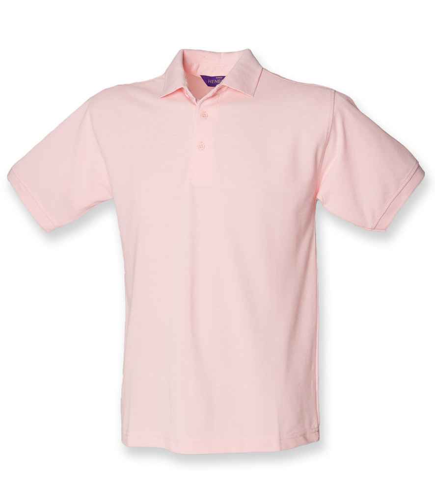 Henbury Henbury Heavy Poly/Cotton Piqué Polo Shirt Pink