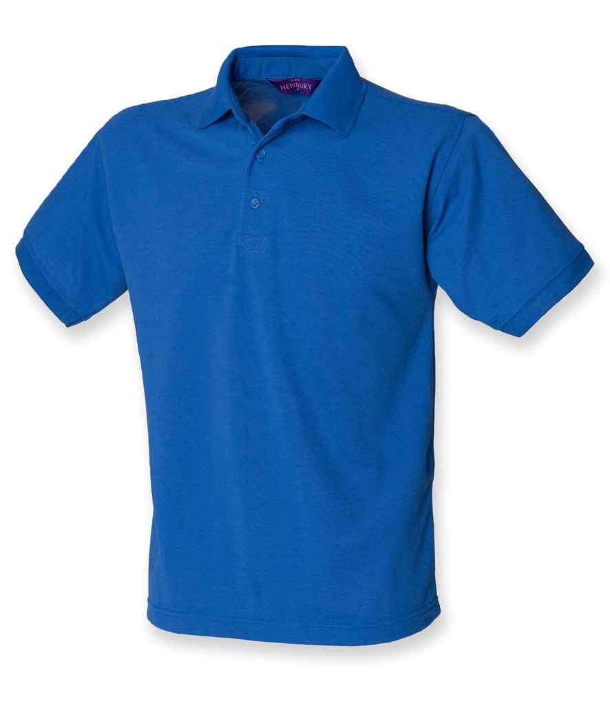 Henbury Henbury Heavy Poly/Cotton Piqué Polo Shirt Royal Blue