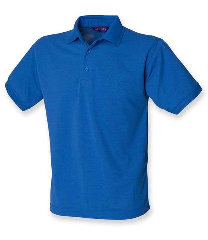 Henbury Henbury Heavy Poly/Cotton Piqué Polo Shirt Royal Blue